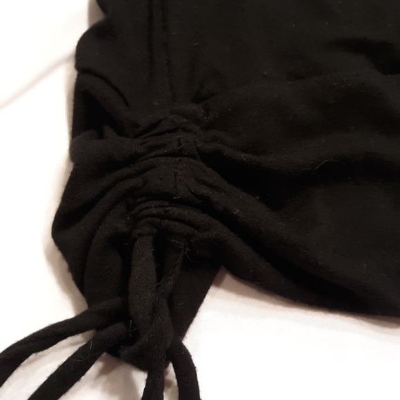 Karen Kane sleeveless faux wrap tank with side ties black XL - Picture 3 of 8